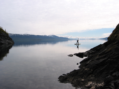 Floßfahrt in Lappland