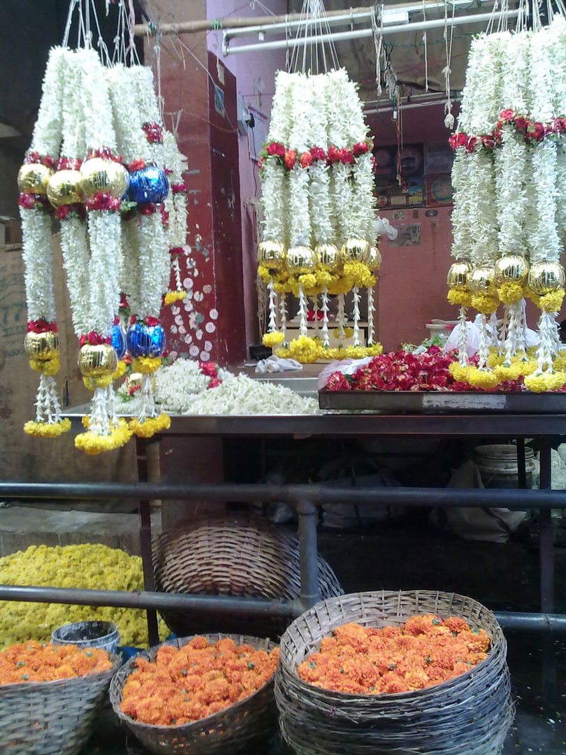 Flower market, Mysore