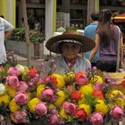 Flowers and woman