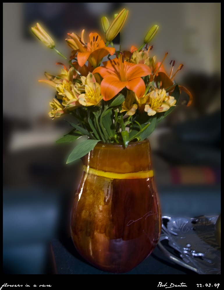 Flowers in a vase