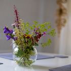 flowers in a vase on the table