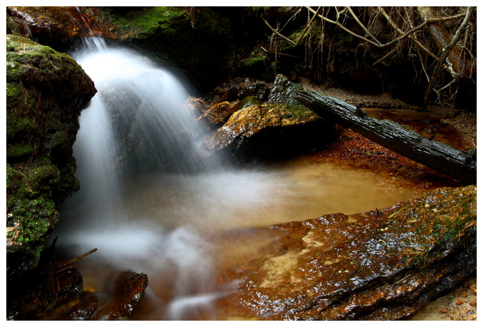 Flowing water