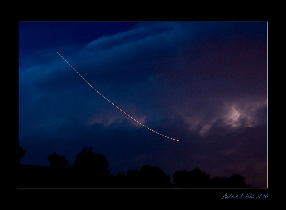 Flucht vor dem Gewitter