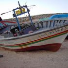 Flüchtlingsboot in Lampedusa