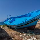 Flüchtlingsboote am Hafen von Portopalo di Capopassero