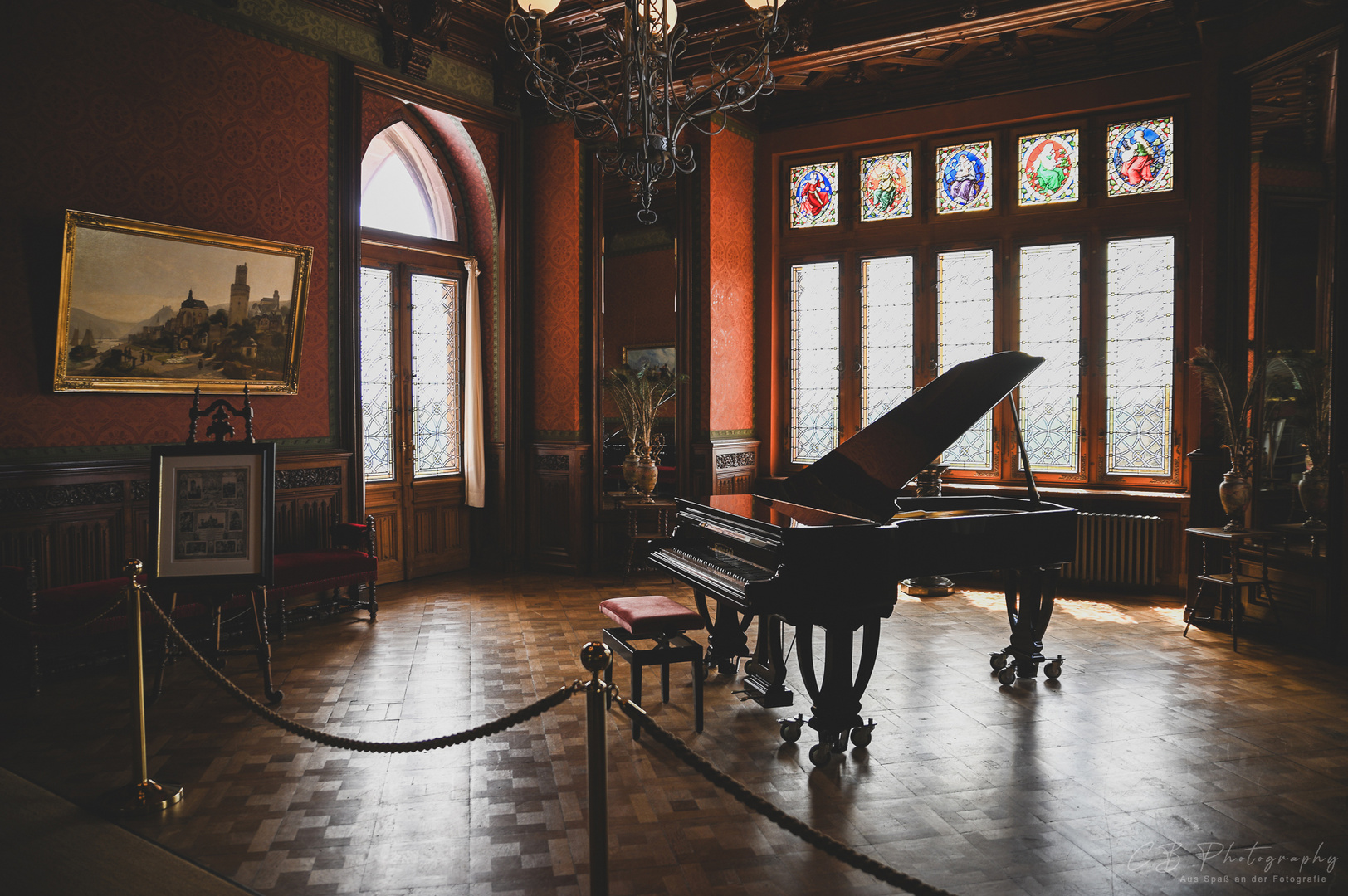 Flügel Piano im Schloss Drachenburg