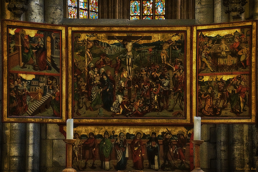 Flügelaltar, im Dom zu Halberstadt