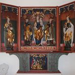 Flügelaltar von 1400 in der Dorfkirche Geissen bei Gera