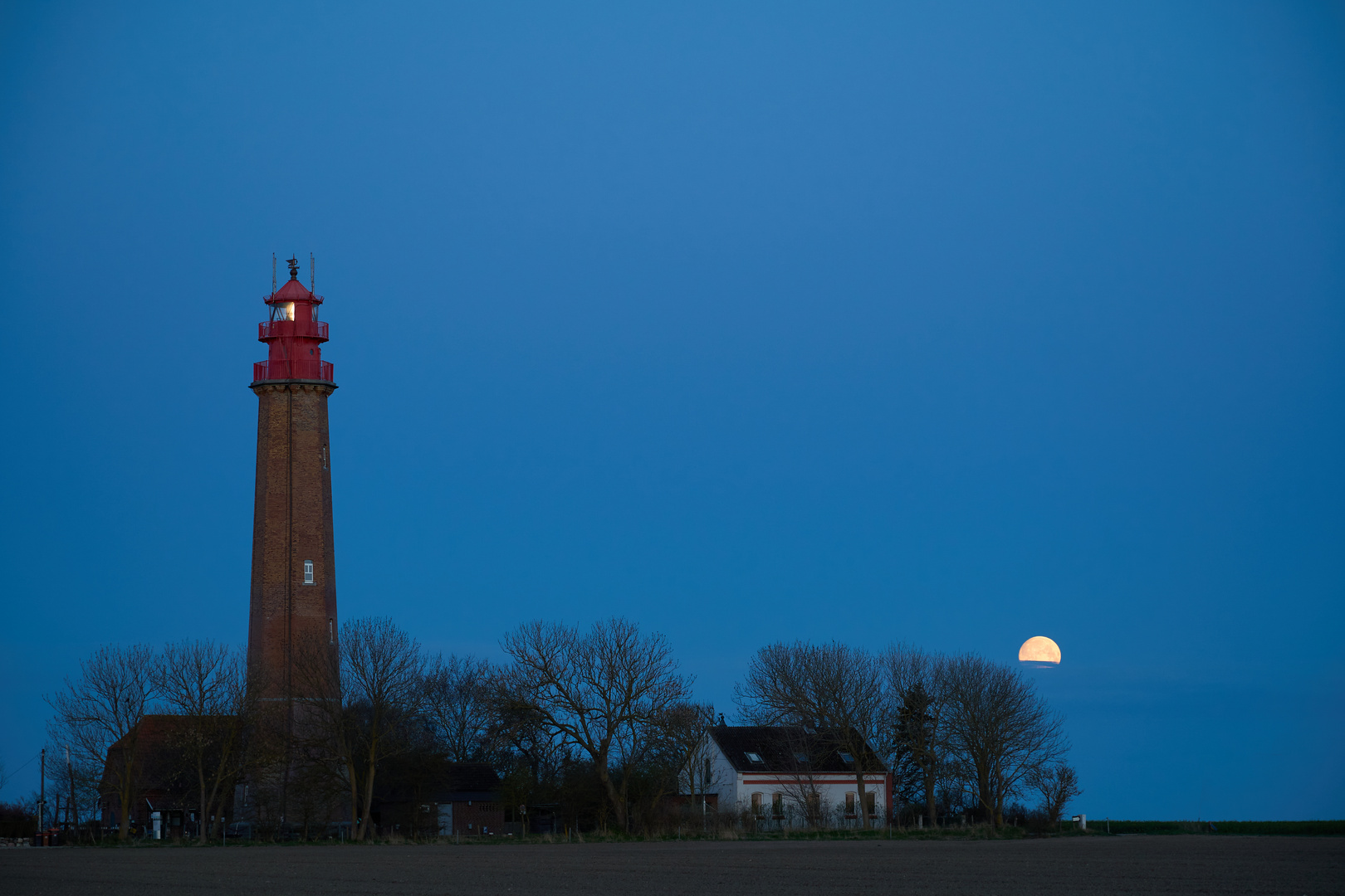 Flügger Leuchtturm im Morgengrauen