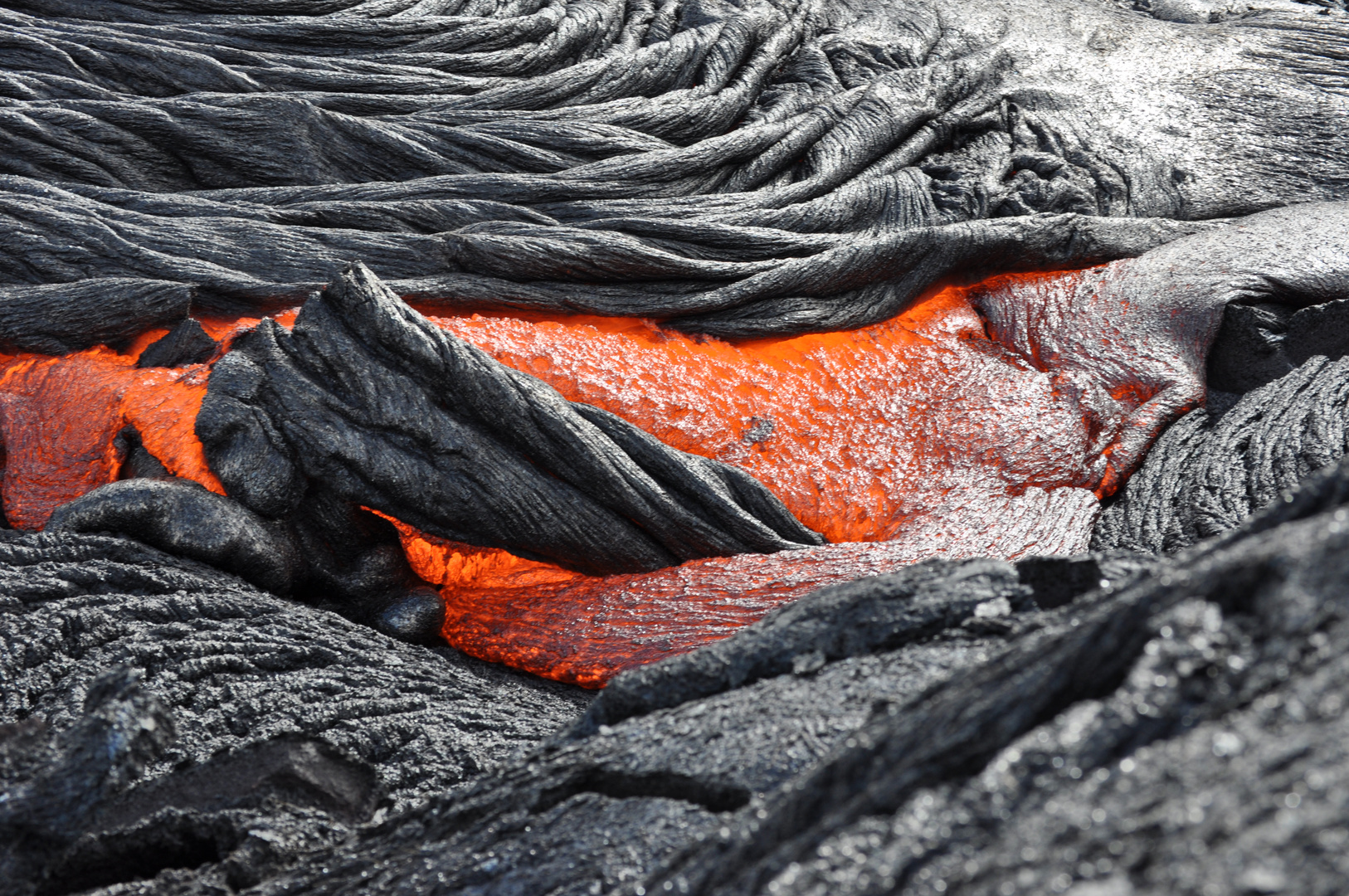 Flüssige Lava am Kilauea auf Big Island Hawaii