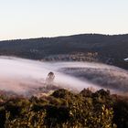 Flüssiger Nebel in der Extremadura