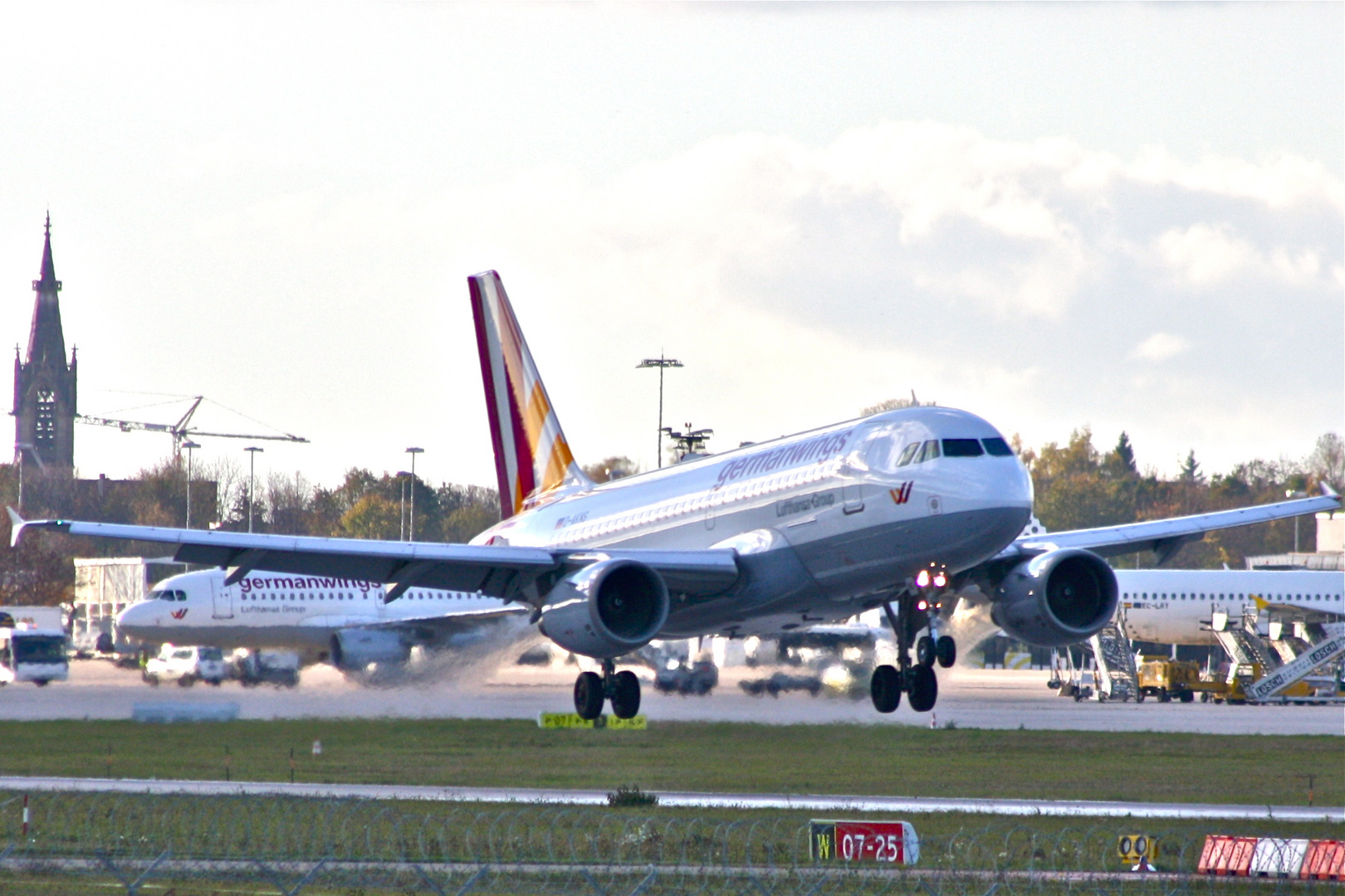 Flug 2004 auf dem Airport Stuttgart