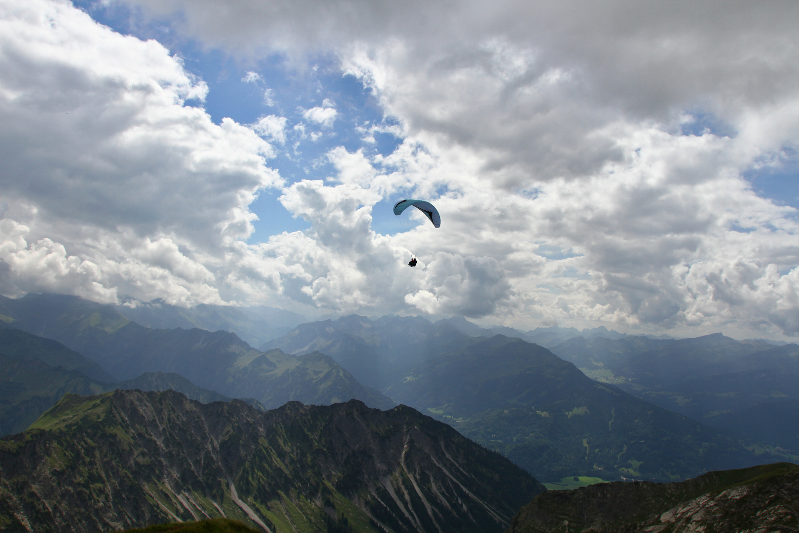  Flug am Nebelhorn.