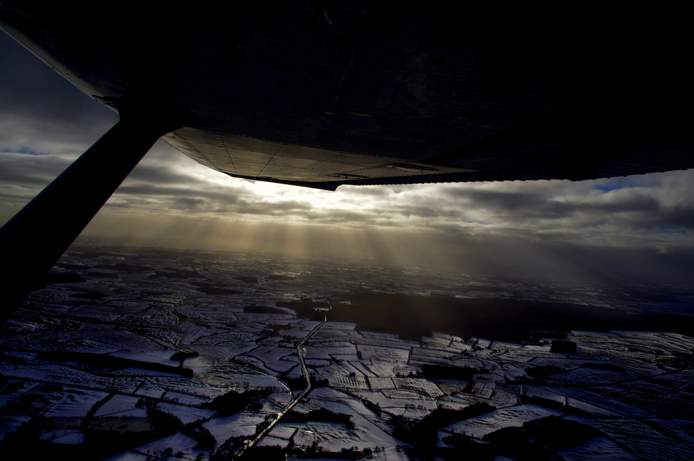 Flug in den Blauen Abend!