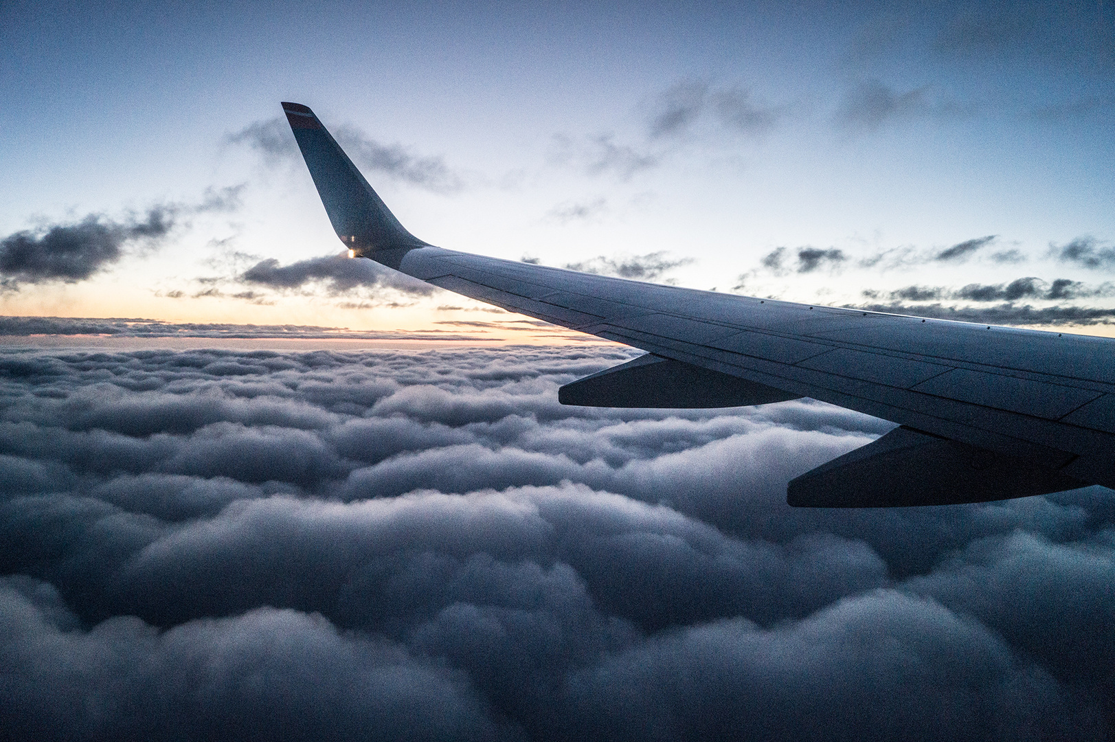 Flug in den Urlaub