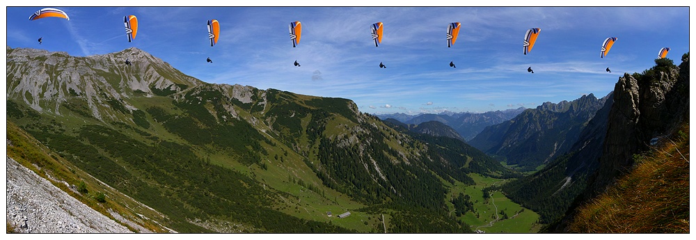 Flug ins Brandnertal