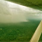 Flug ins Unwetter...