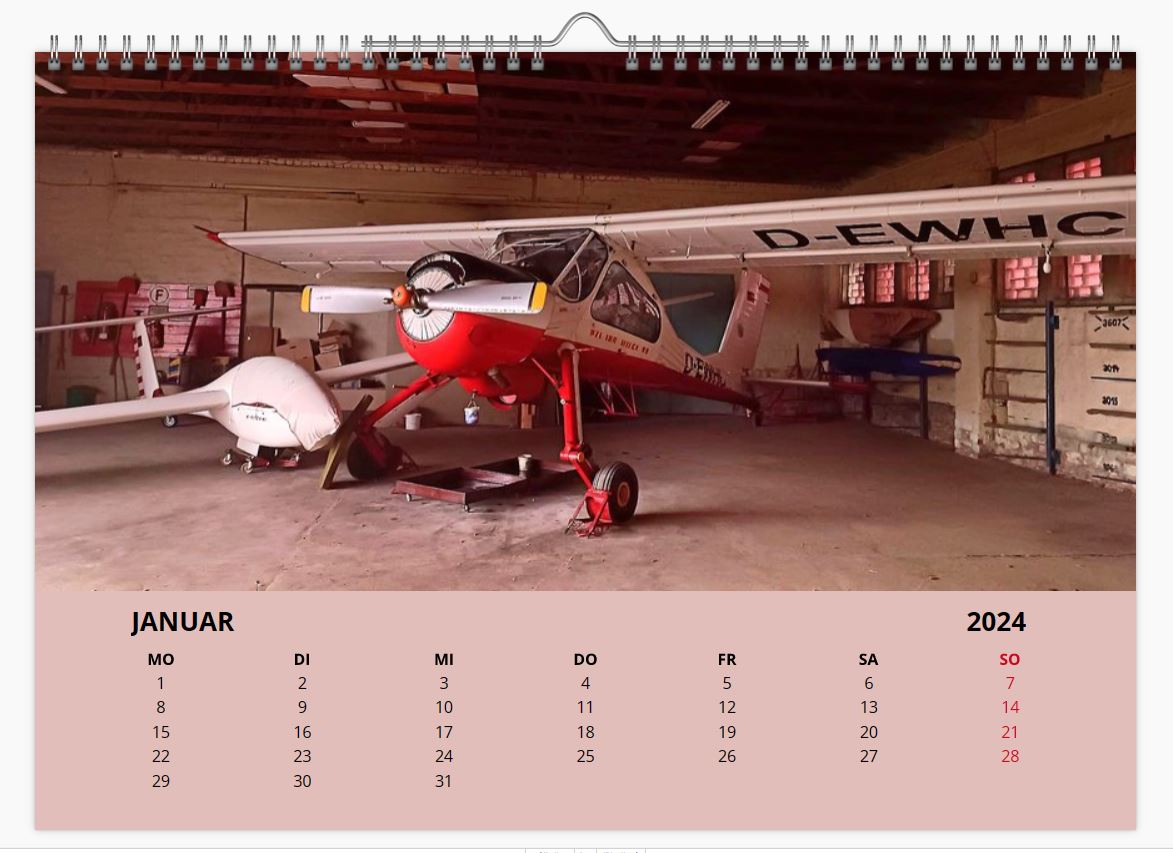 Flug - Kalender 2024 