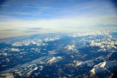 Flug Richtung Süden.