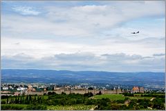 Flug über Carcassonne...