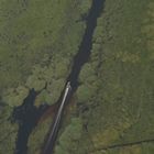 Flug über das Okavanga Delta