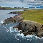 Flug über den Clogher Head