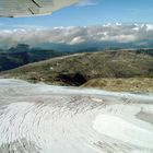 Flug über den Folgefonn-Gletscher, Norwegen