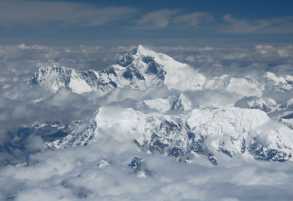 Flug über den Himalaya