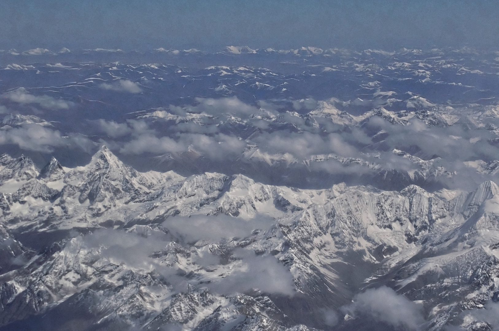 Flug über den Himalaya bearbeitet