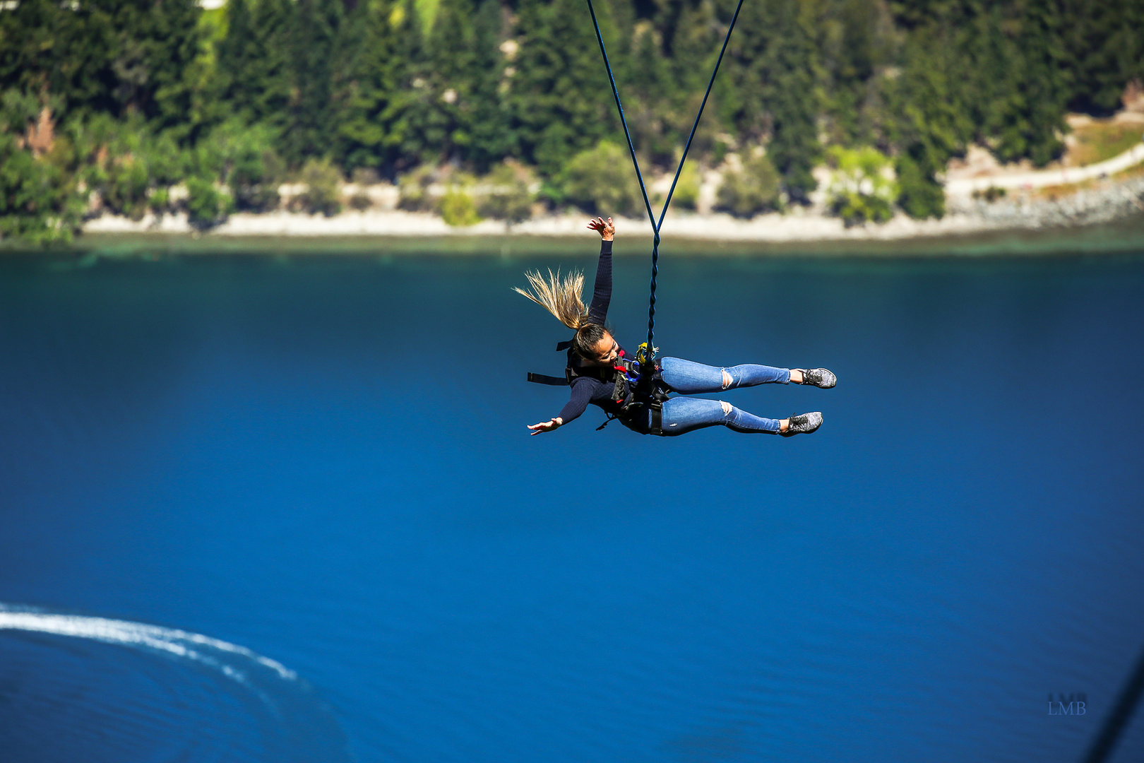 Flug über den Lake Wakatipu