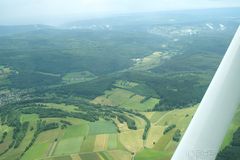 Flug über den Odenwald