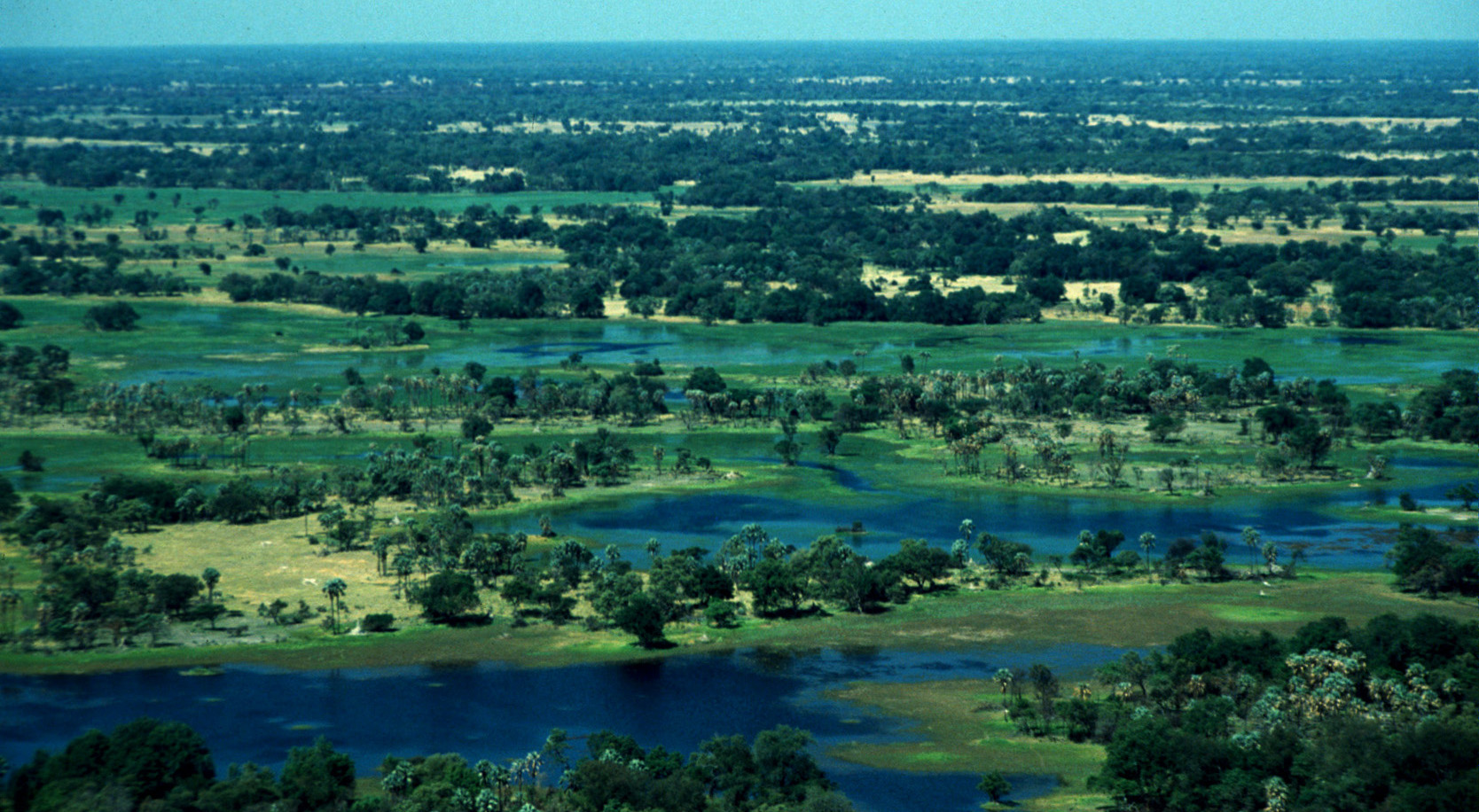 Flug über den Okavango - 1992 - (2)