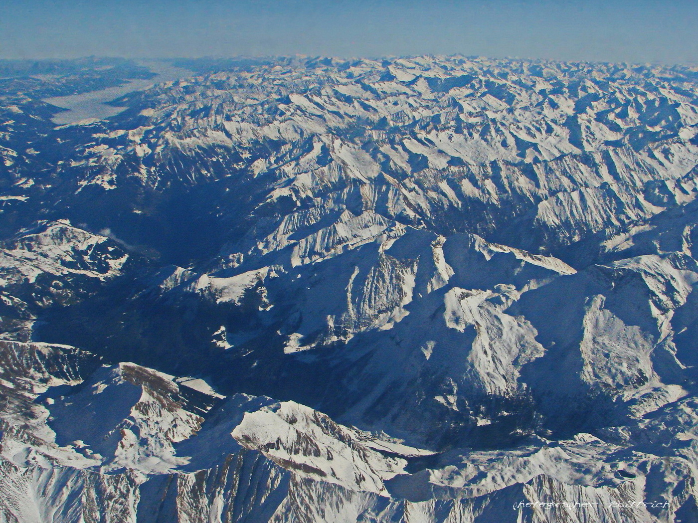 Flug über die Alpen......