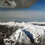 Flug über die Alpen..