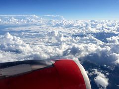 Flug über die Alpen