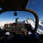 Flug über die Alpen