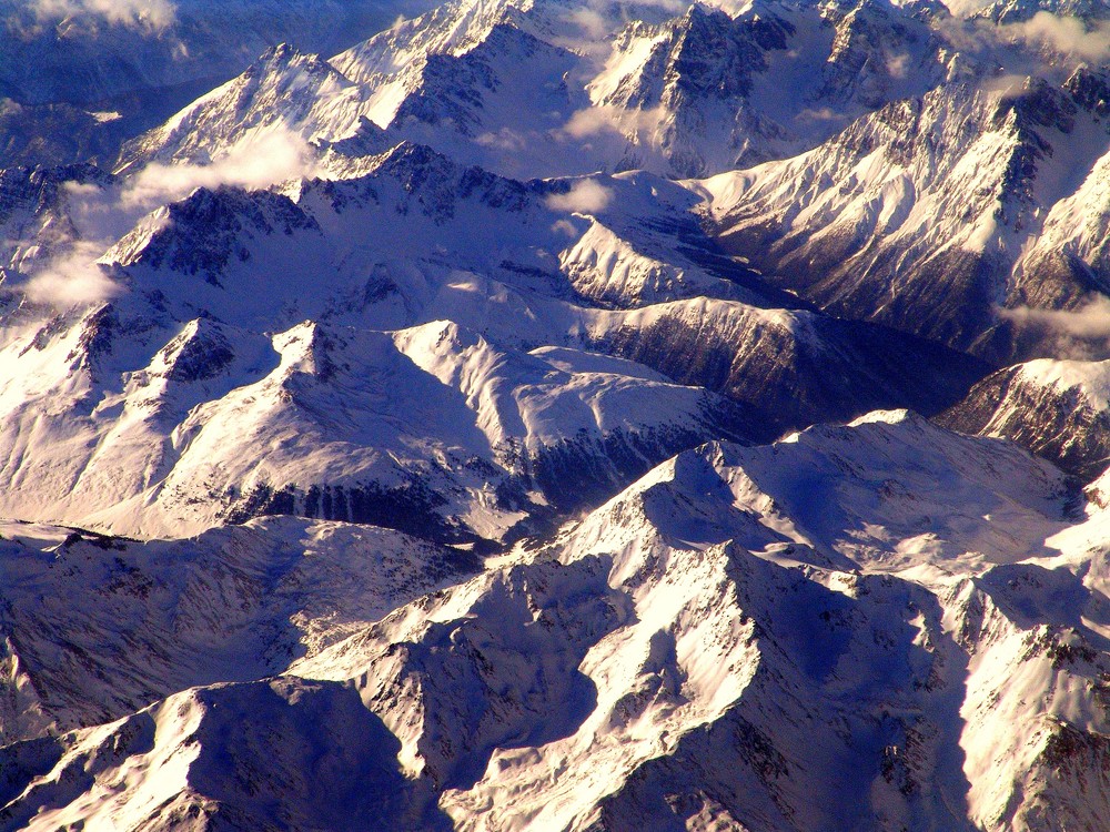 Flug über die Alpen!