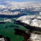 Flug über die Gletscher von Patagonien