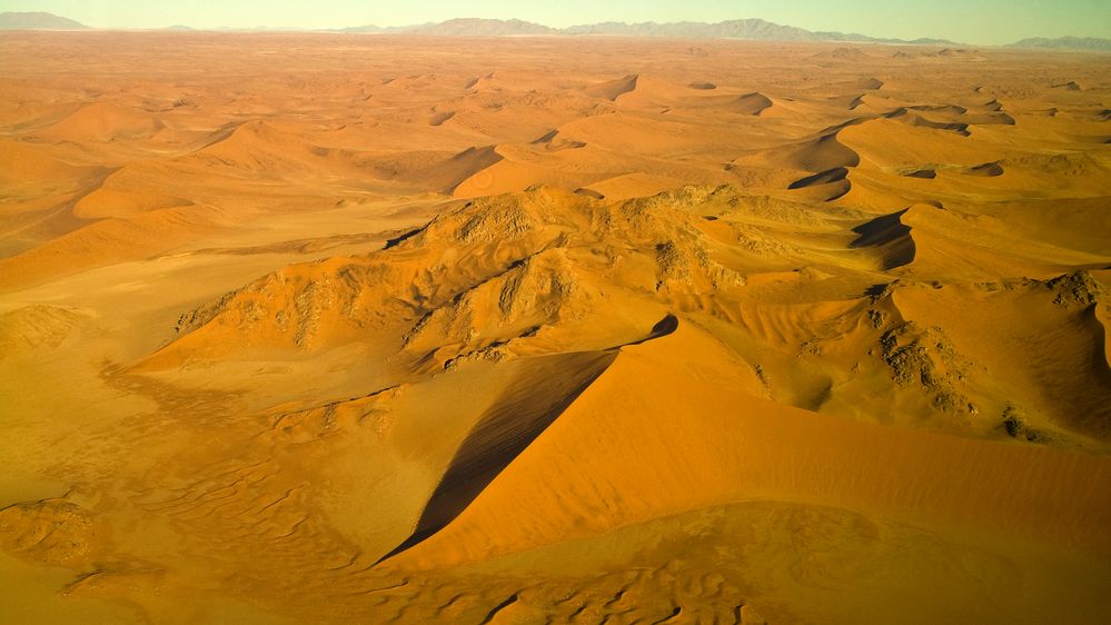 Flug über die Namib