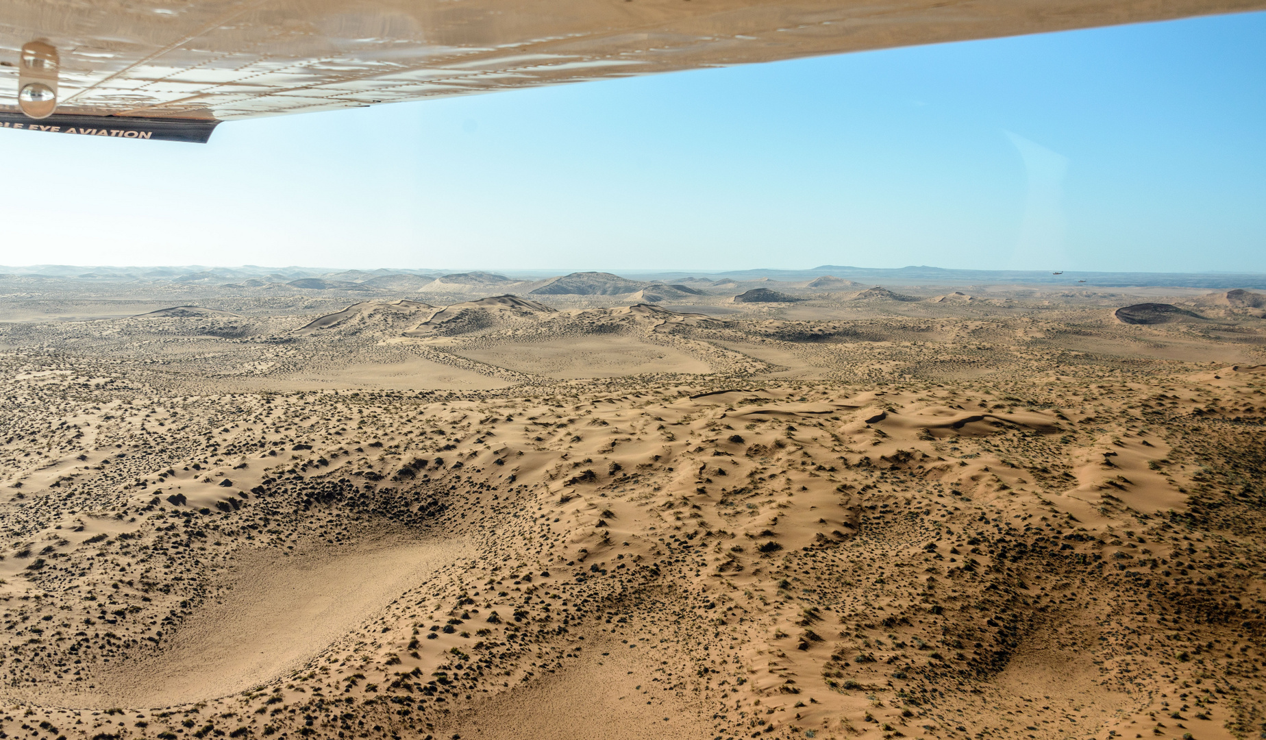 Flug über die Namib