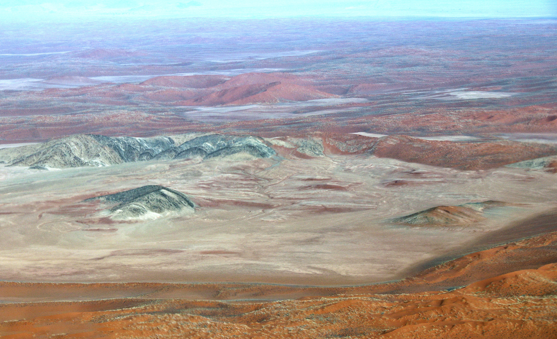 Flug über die Namib