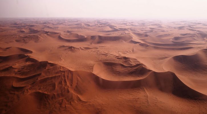 Flug über die Namib-Wüste