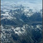 Flug über die neuseeländischen Alpen