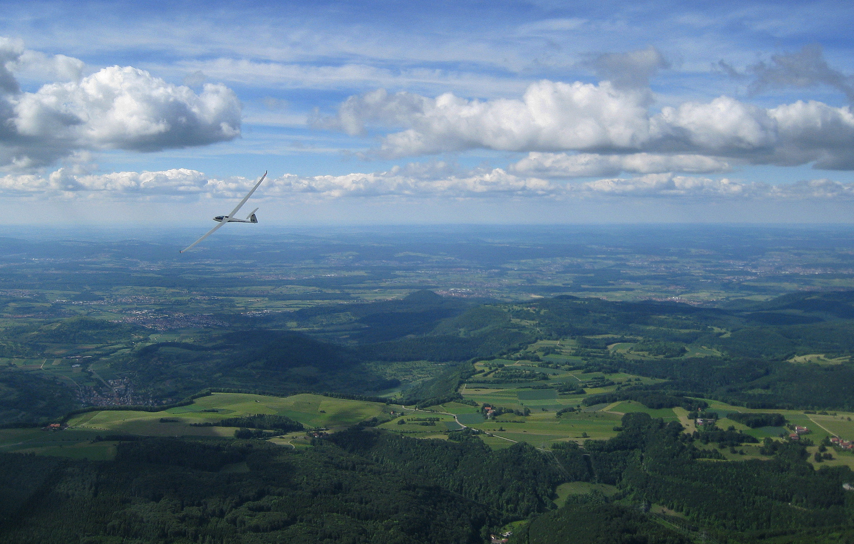 Flug über die Schwäbische Alb