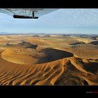 Flug über die Wüste Namib