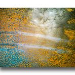 Flug über eine Rostlandschaft