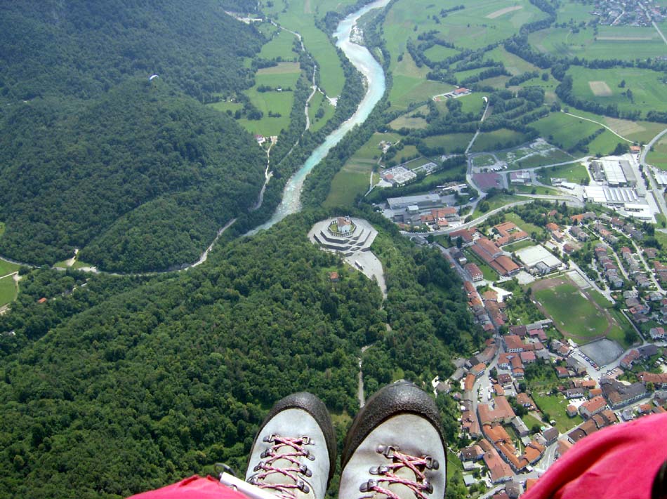 Flug über Kobarid