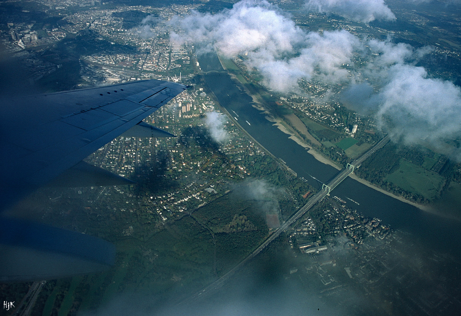 Flug über Köln Richtung Kanaren