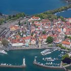 Flug über Lindau Altstadt mit Seehotels