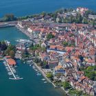 Flug über Lindau Hafenansicht mit Zeppelin NT